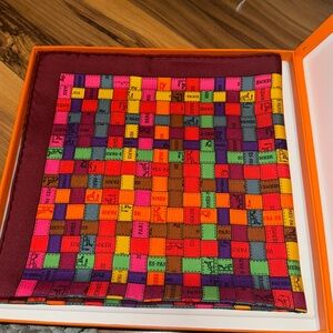 Hermes Rainbow Square Scarf NIB
